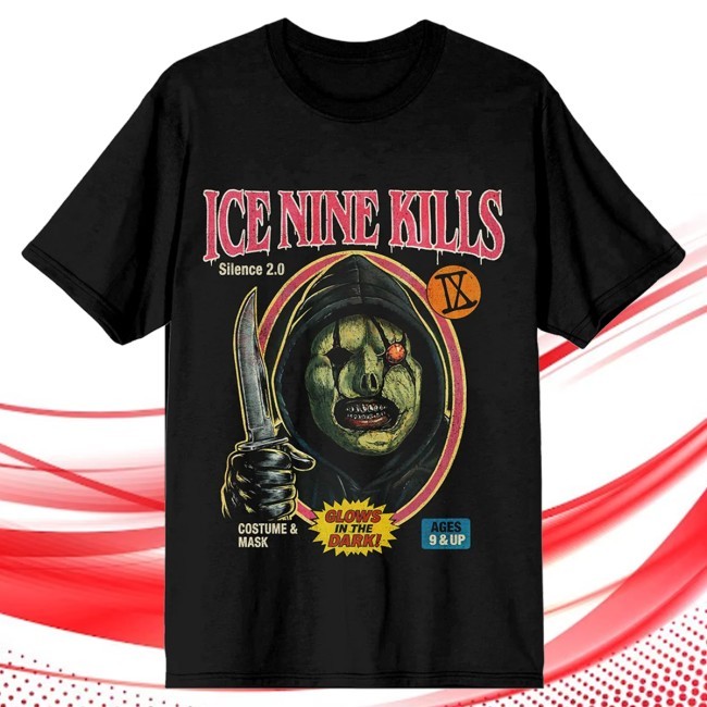 Official Ice Nine Kills Merch Mask Hysteria Tee